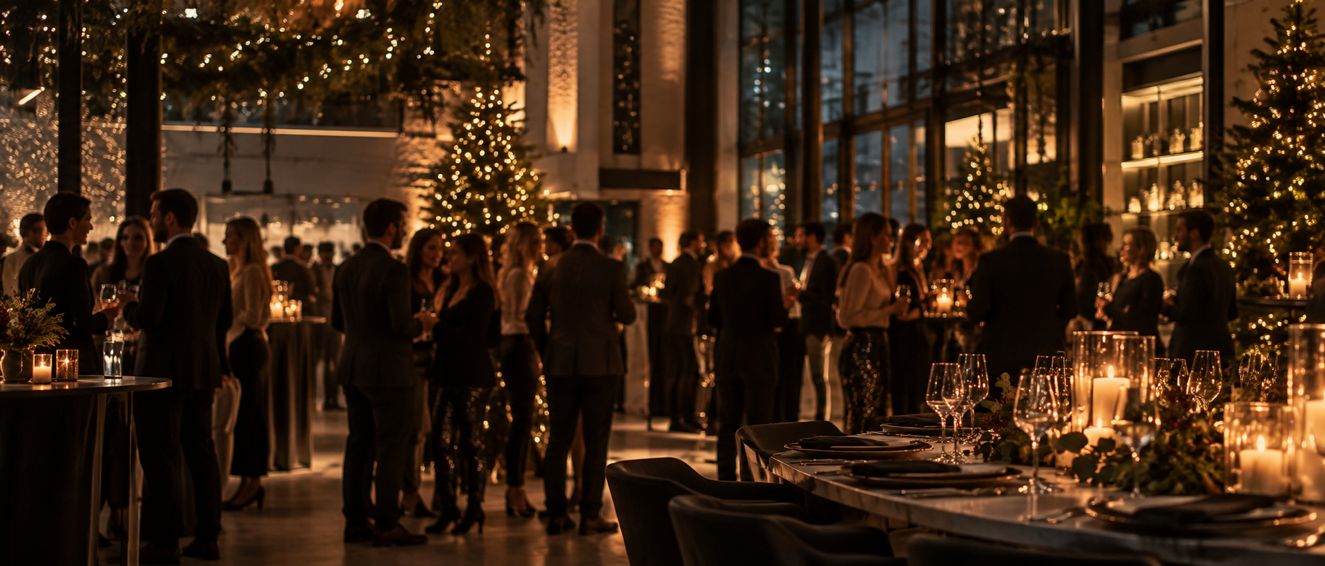 Fiesta de Navidad de empresa organizada por Distrito Events
