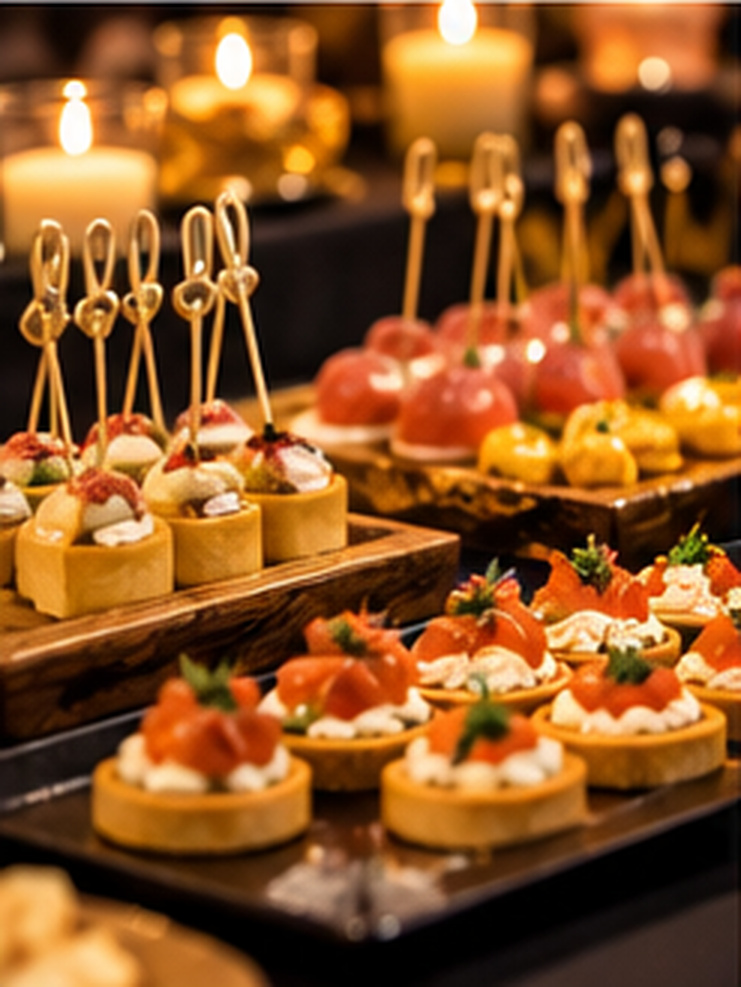 Gastronomía de la celebración de 50 cumpleaños