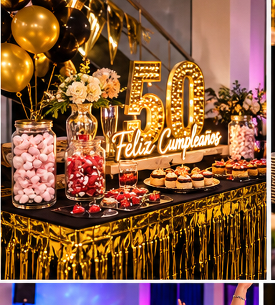 Celebración de 50 cumpleaños diseñada por Distrito Events